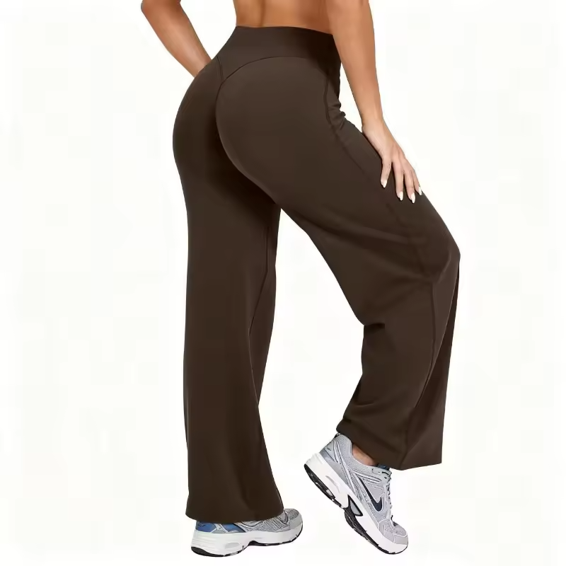 High-Waist Tummy Control Wide Leg Pants
