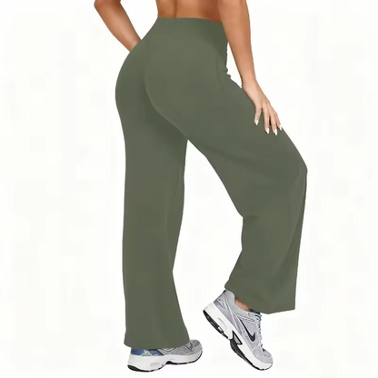 High-Waist Tummy Control Wide Leg Pants