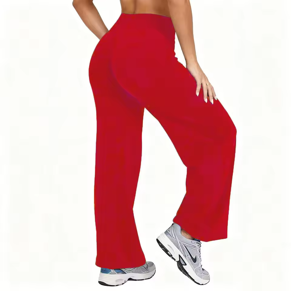 High-Waist Tummy Control Wide Leg Pants
