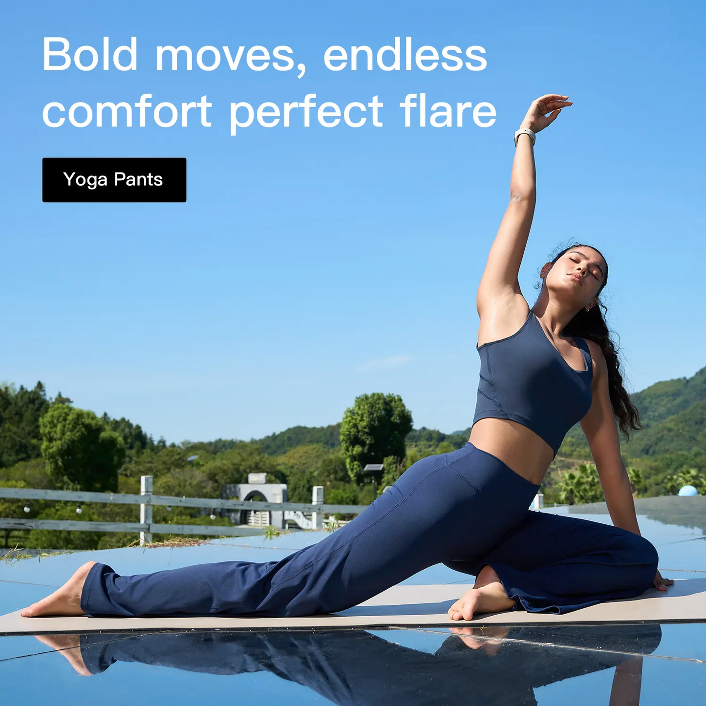 High-Waist Tummy Control Wide Leg Pants